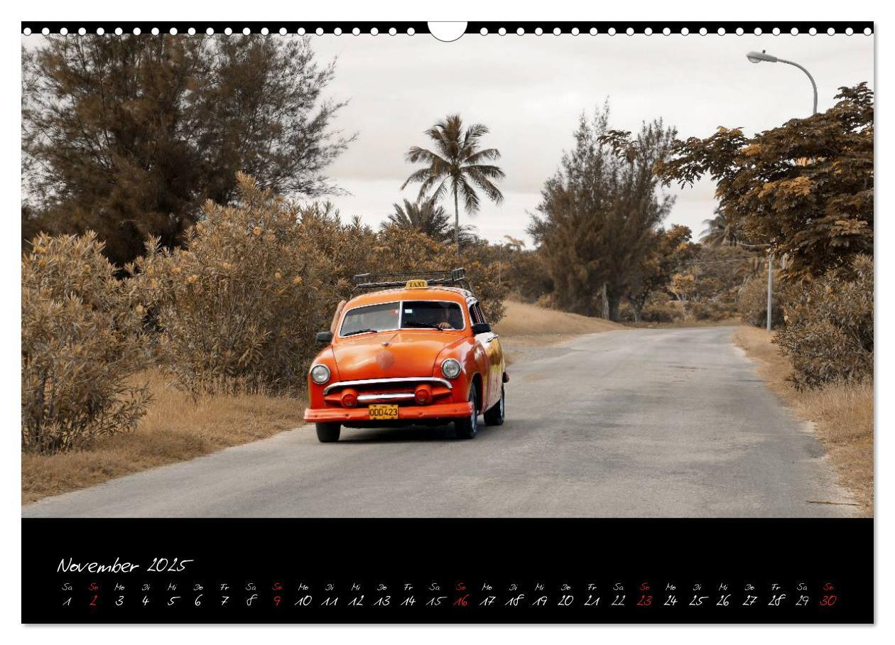 Bild: 9783435828630 | Kuba und die Oldtimer (Wandkalender 2025 DIN A3 quer), CALVENDO...