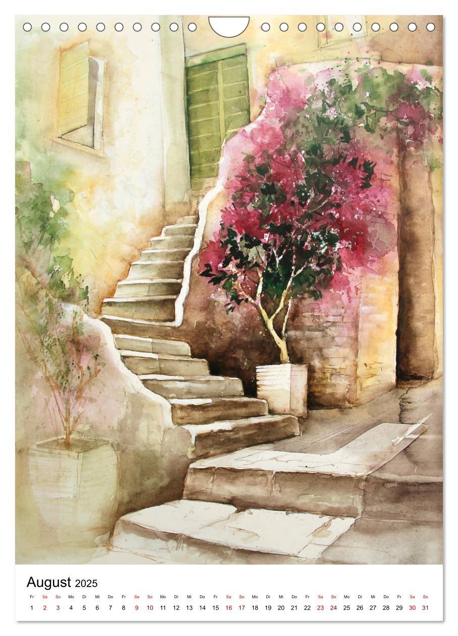 Bild: 9783435983575 | Aquarelle in Hochform (Wandkalender 2025 DIN A4 hoch), CALVENDO...