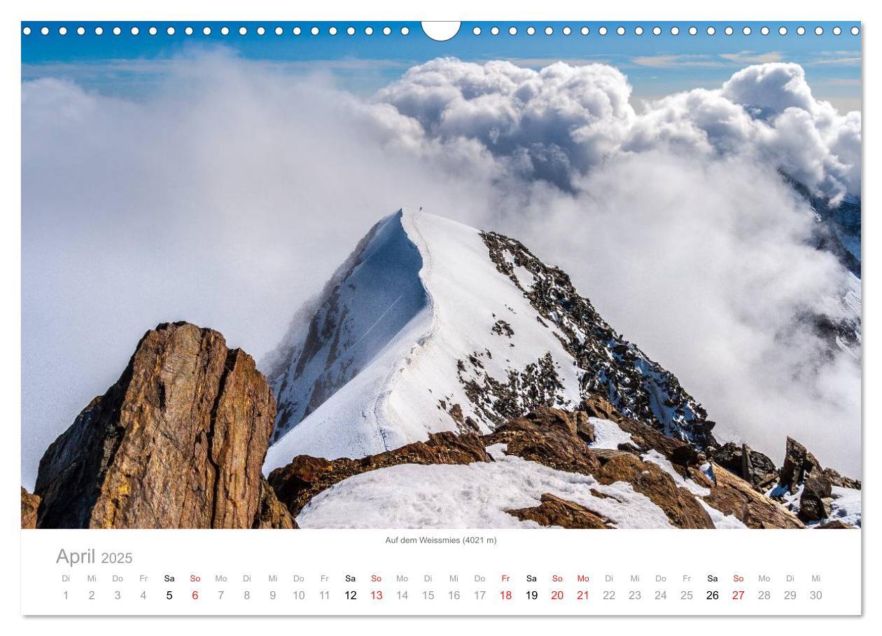 Bild: 9783435498277 | Walliser Alpen ¿ Europas »kleiner« Himalaya (Wandkalender 2025 DIN...