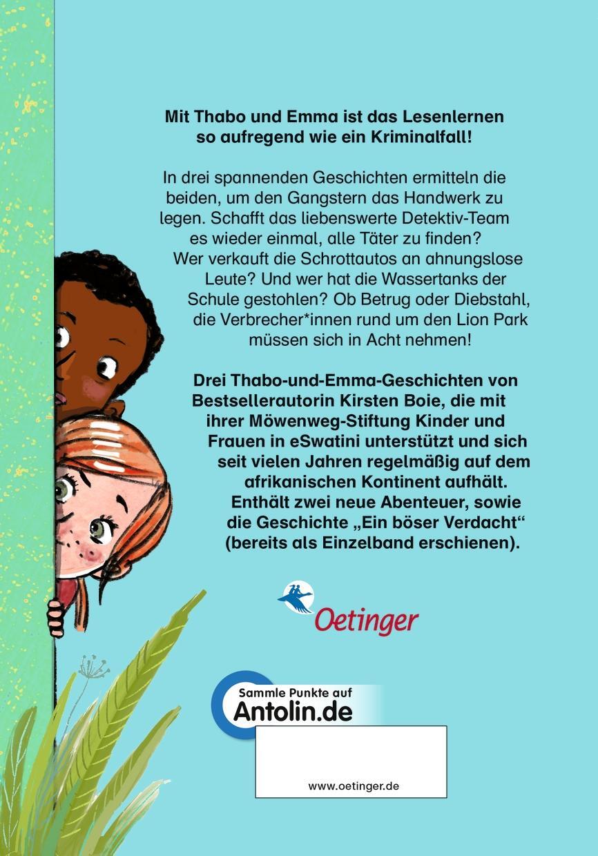 Rückseite: 9783751202374 | Thabo und Emma. 3 Abenteuer in einem Band | Kirsten Boie | Buch | 2023