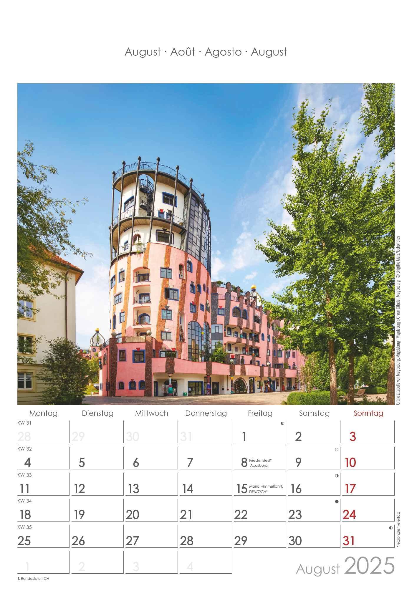 Bild: 4251732343187 | Sachsen-Anhalt 2025 - Bild-Kalender 23,7x34 cm - Regional-Kalender...