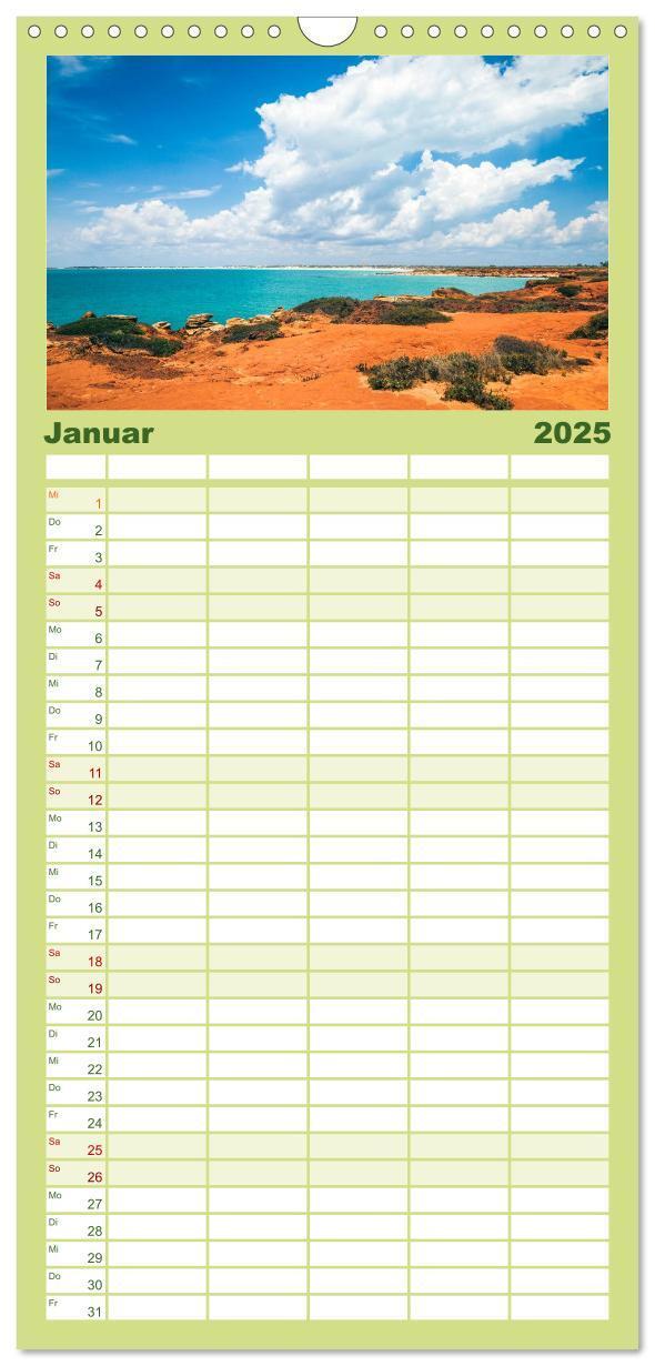 Bild: 9783457120309 | Familienplaner 2025 - Australien mit 5 Spalten (Wandkalender, 21 x...