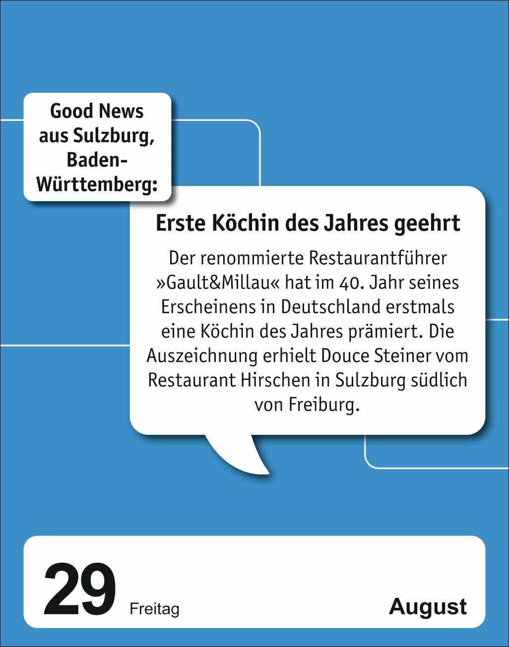 Bild: 9783840035340 | Good News Tagesabreißkalender 2025 - Jeden Tag eine gute Nachricht