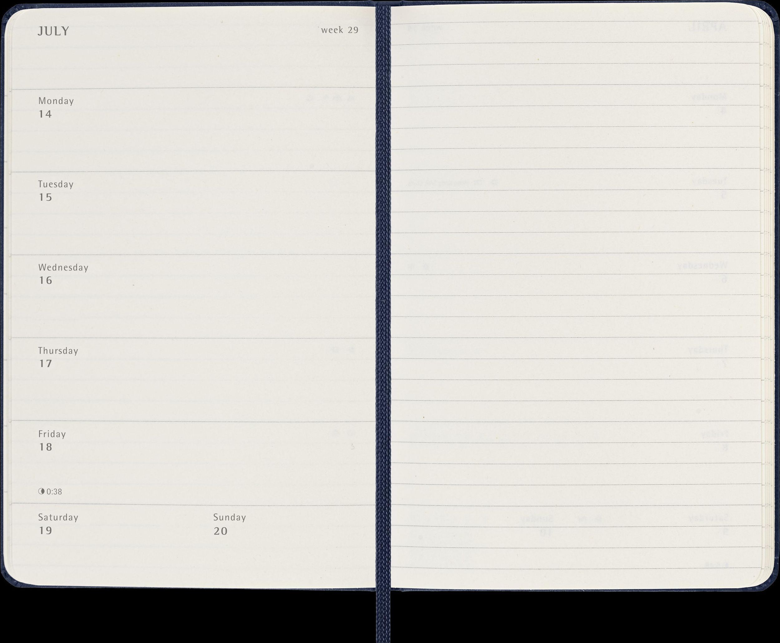 Bild: 8056999270339 | Moleskine 12 Monate Wochen Notizkalender 2025, Pocket/A6, 1 Wo = 1...