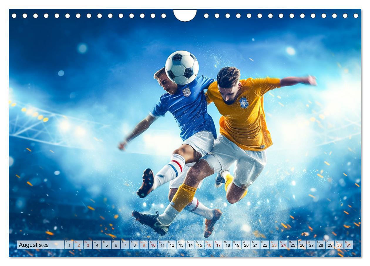 Bild: 9783383780394 | Fussball - Zweikampf (Wandkalender 2025 DIN A4 quer), CALVENDO...