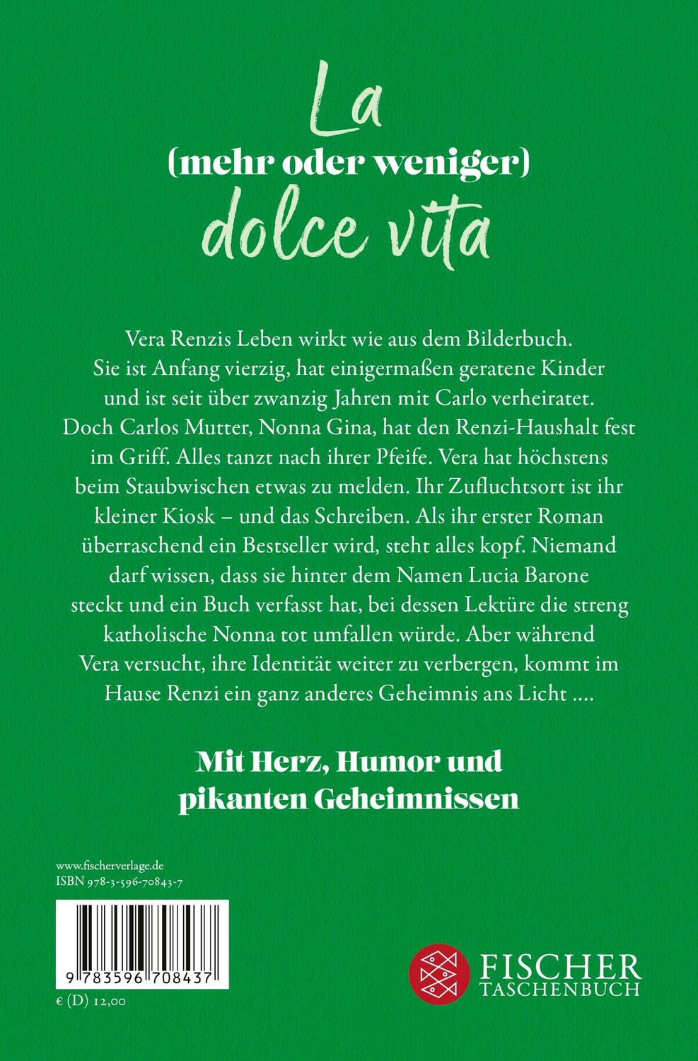 Rückseite: 9783596708437 | Übermorgen schreibe ich mein Happy End | Lucia Barone | Taschenbuch