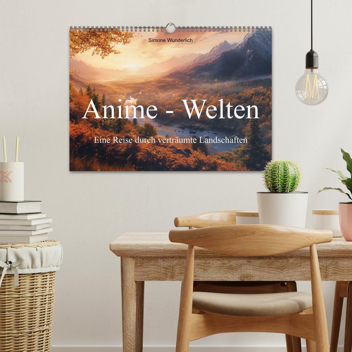 Bild: 9783383786129 | Anime - Welten: Eine Reise durch verträumte Welten (Wandkalender...