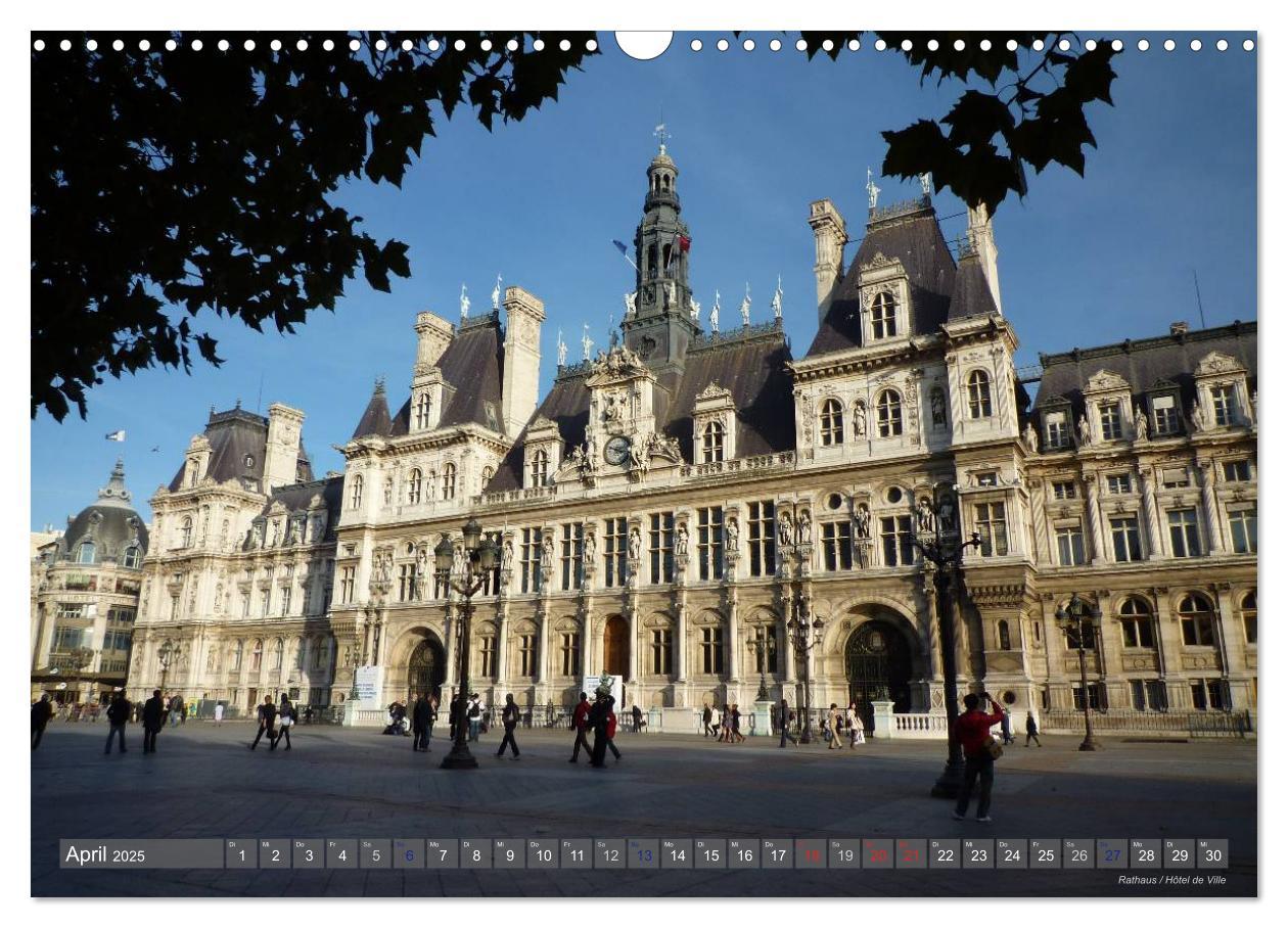 Bild: 9783435631957 | Paris Highlights Wandkalender 2025 DIN A3 quer (Wandkalender 2025...