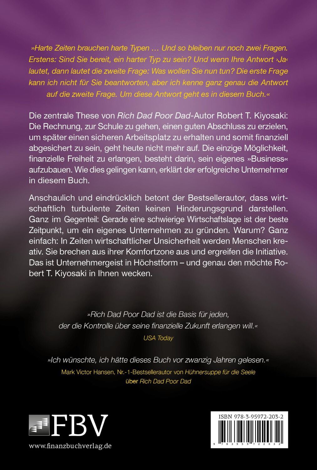 Rückseite: 9783959722032 | Das Business des 21. Jahrhunderts | Robert T. Kiyosaki | Taschenbuch