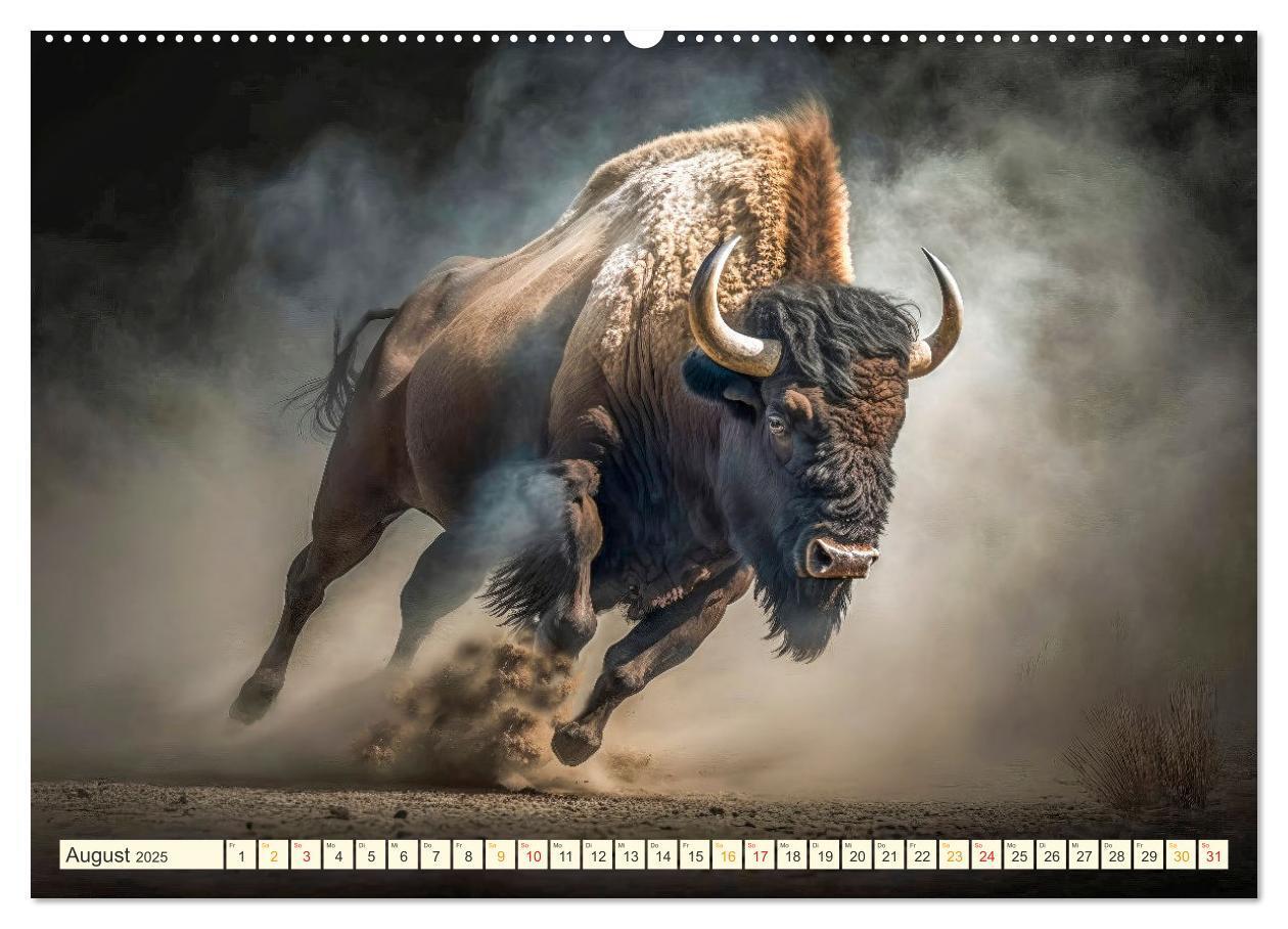 Bild: 9783383911491 | Amerikanischer Bison (Wandkalender 2025 DIN A2 quer), CALVENDO...