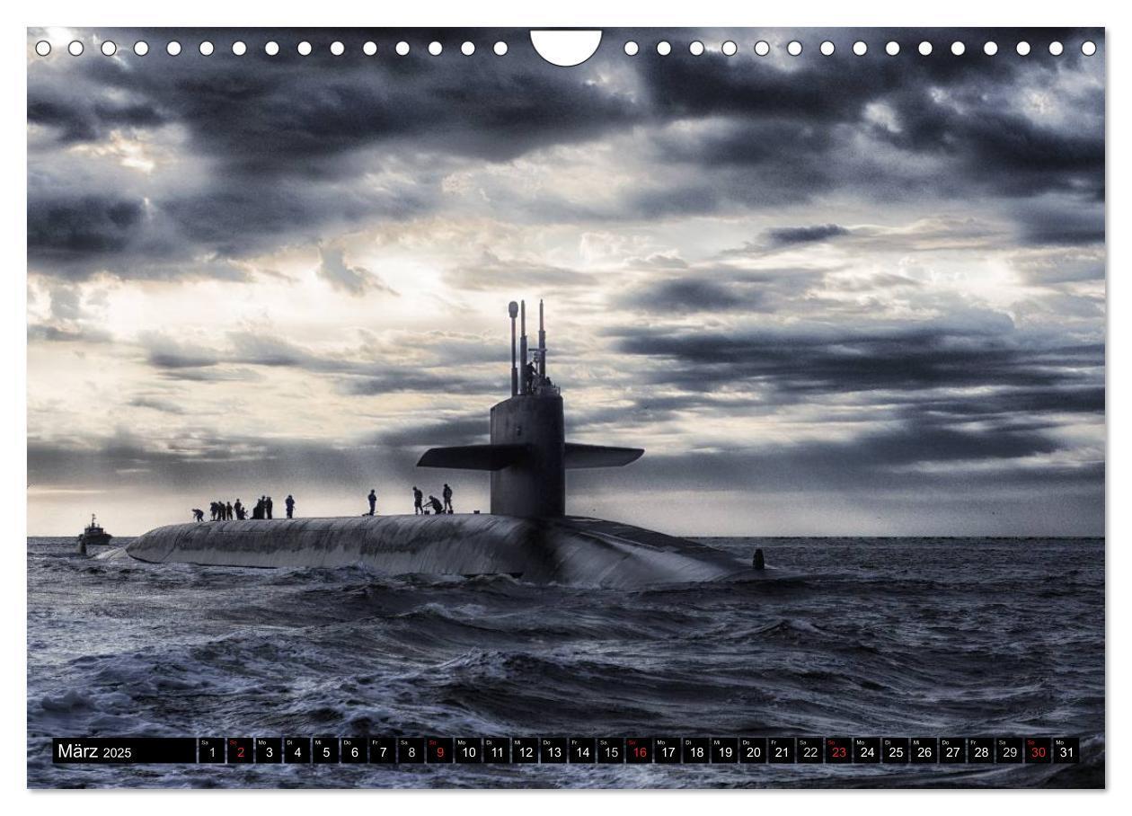 Bild: 9783435730049 | U-Boote - Militärische Ungetüme (Wandkalender 2025 DIN A4 quer),...