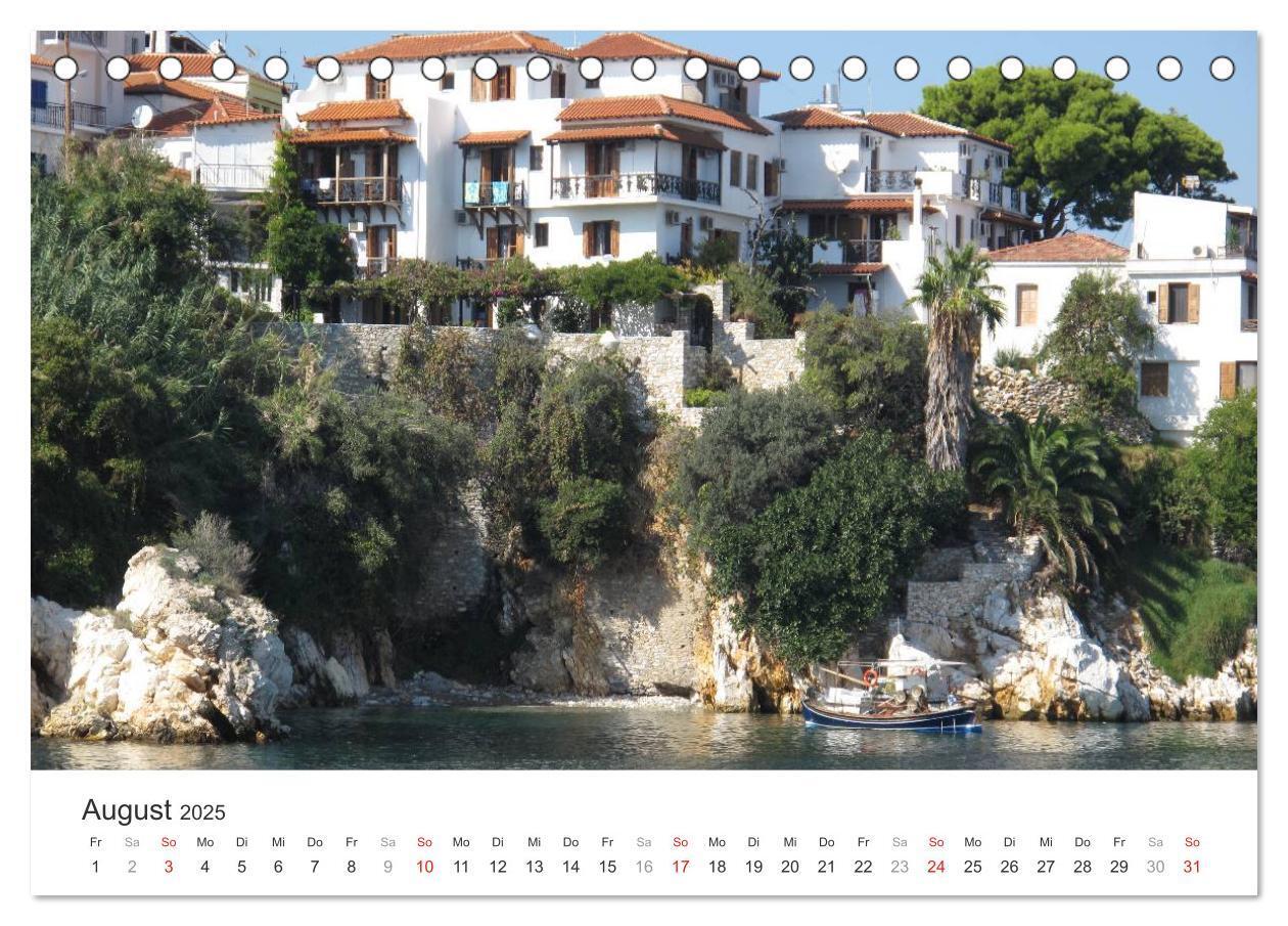 Bild: 9783435500758 | Sporadeninsel Skiathos (Tischkalender 2025 DIN A5 quer), CALVENDO...