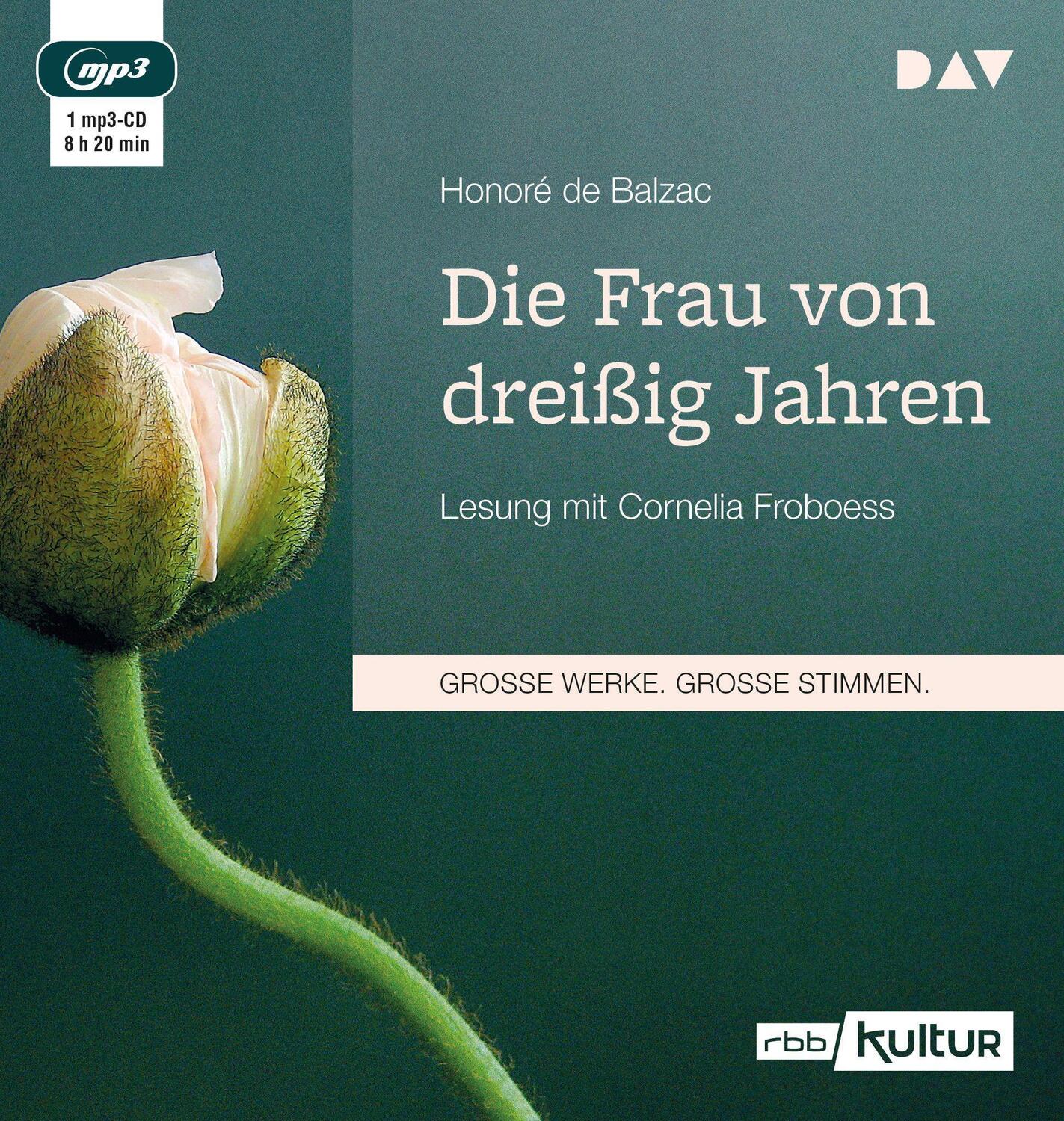 Cover: 9783862316359 | Die Frau von dreißig Jahren | Lesung mit Cornelia Froboess | Balzac