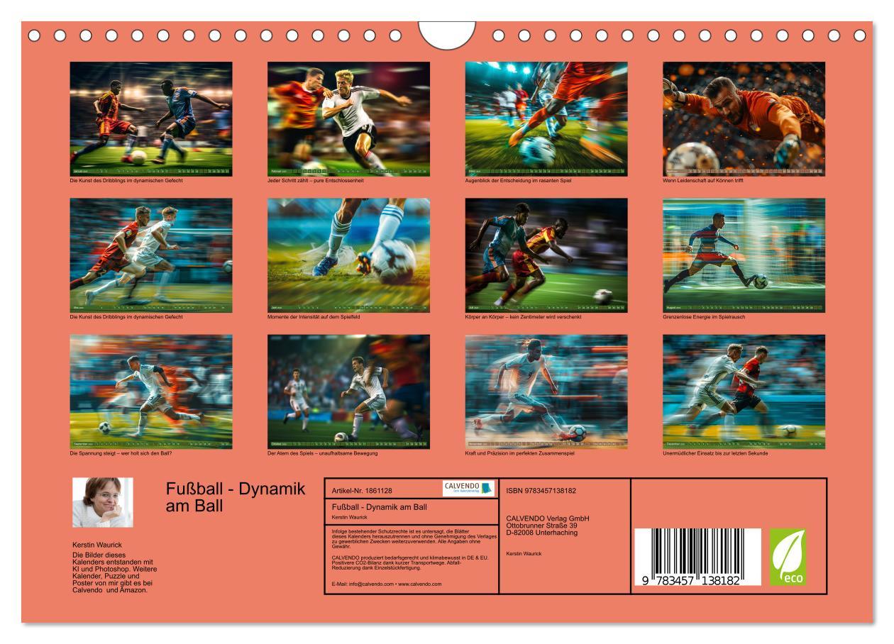 Bild: 9783457138182 | Fußball - Dynamik am Ball (Wandkalender 2025 DIN A4 quer), CALVENDO...