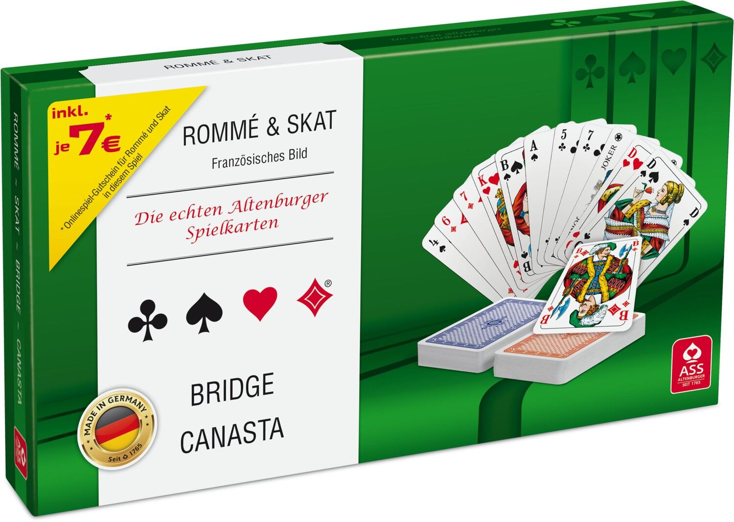 Cover: 4042677701886 | Spielkartenkassette | Skat, Rommé, Bridge, Canaster | GmbH | Buch