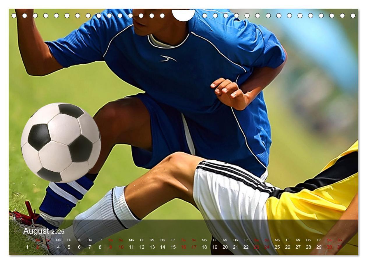 Bild: 9783383934742 | Fußball - pure Leidenschaft (Wandkalender 2025 DIN A4 quer),...