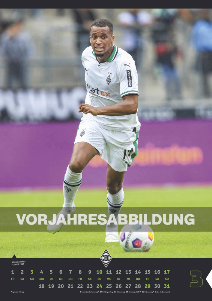 Bild: 4002725994394 | N NEUMANNVERLAGE - Borussia Mönchengladbach 2025 Wandkalender,...