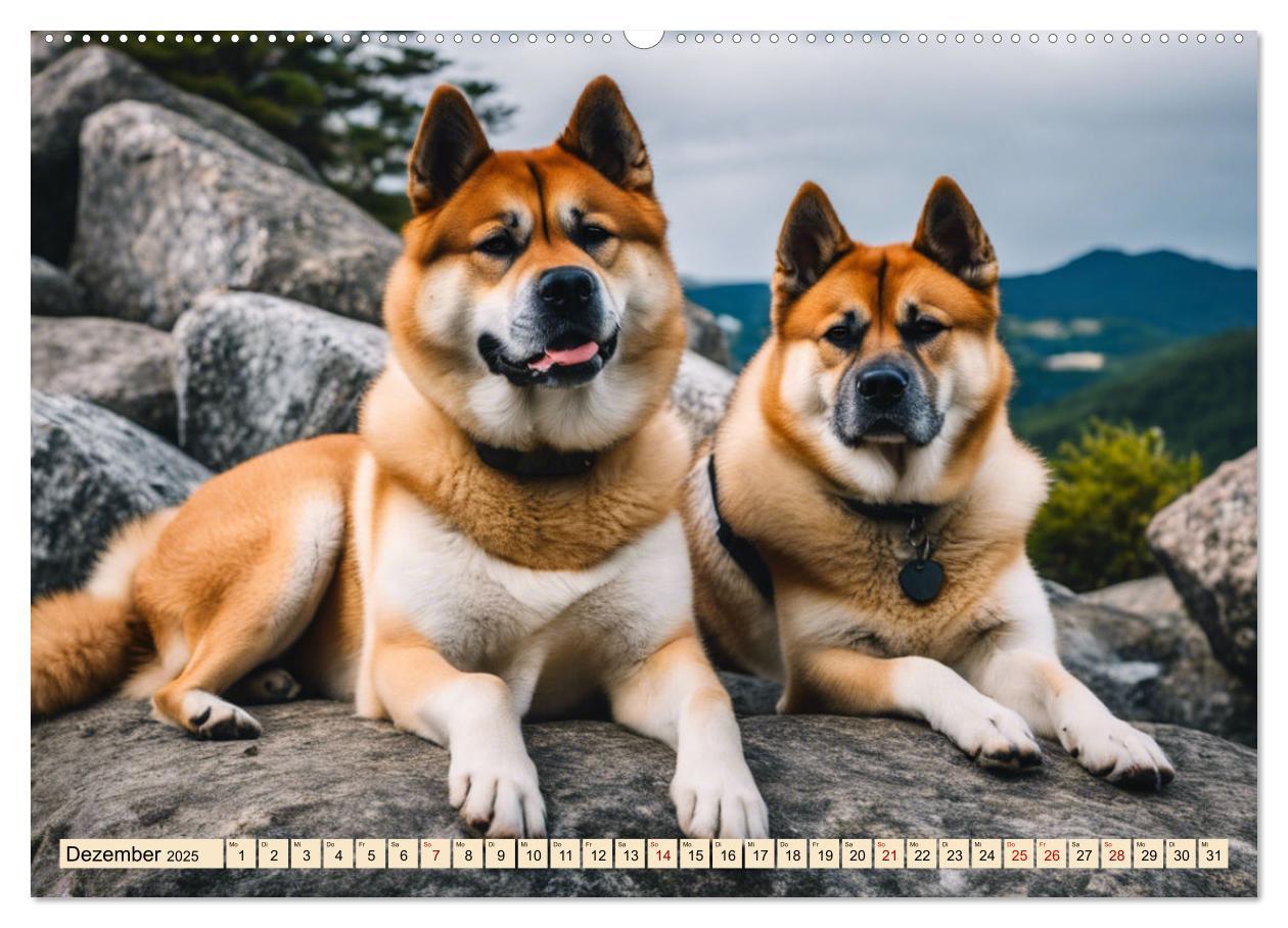 Bild: 9783457071700 | Akita Inu - Inbegriff der Treue (Wandkalender 2025 DIN A2 quer),...