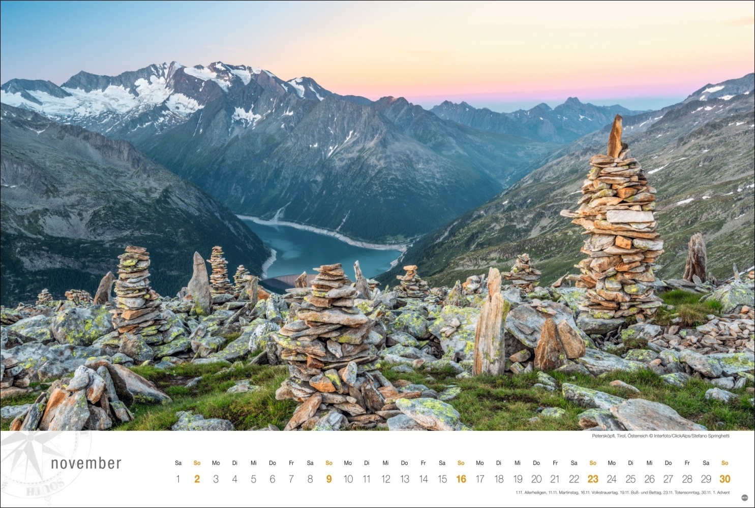 Bild: 9783756404919 | Österreich Globetrotter Kalender 2025 - Von weiter Bergwelt und...