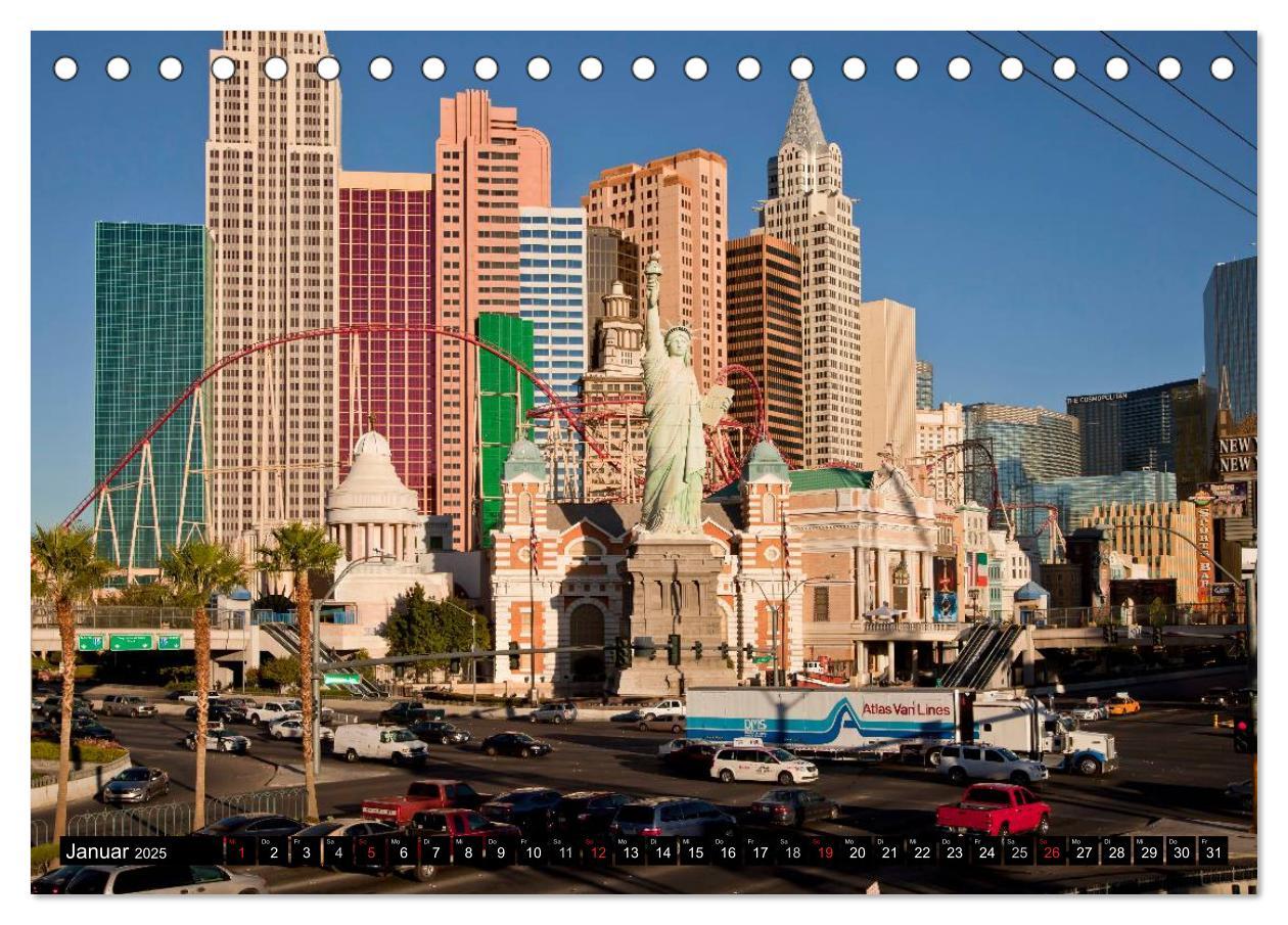 Bild: 9783435719297 | Las Vegas (Tischkalender 2025 DIN A5 quer), CALVENDO Monatskalender