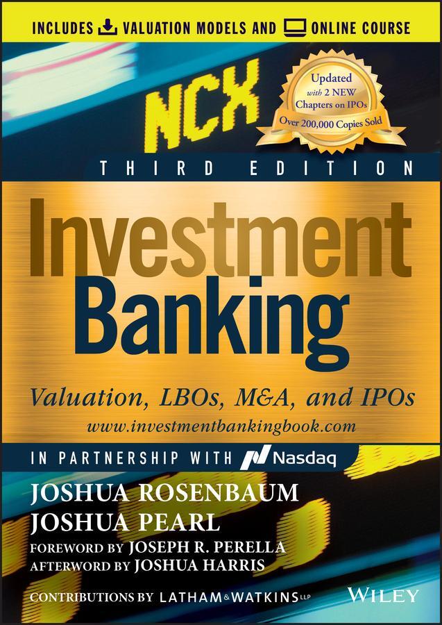 Cover: 9781119706182 | Investment Banking | Valuation, LBOs, M&amp;A, and IPOs | Buch | Englisch