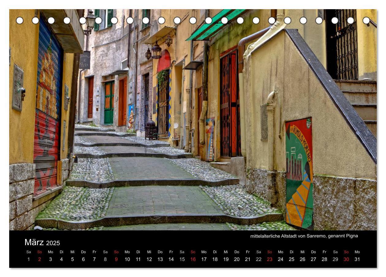 Bild: 9783435825844 | Ligurien - die italienische Riviera (Tischkalender 2025 DIN A5...