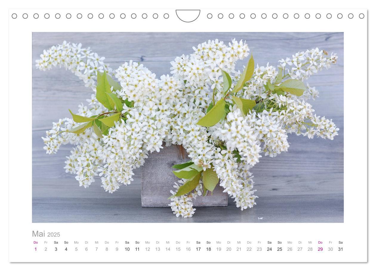 Bild: 9783435458745 | Blumen zart und schön (Wandkalender 2025 DIN A4 quer), CALVENDO...