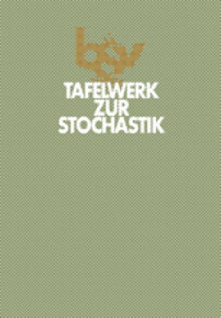 Cover: 9783762733614 | Tafelwerk zur Stochastik | Paul Mühlbauer | Taschenbuch | Deutsch