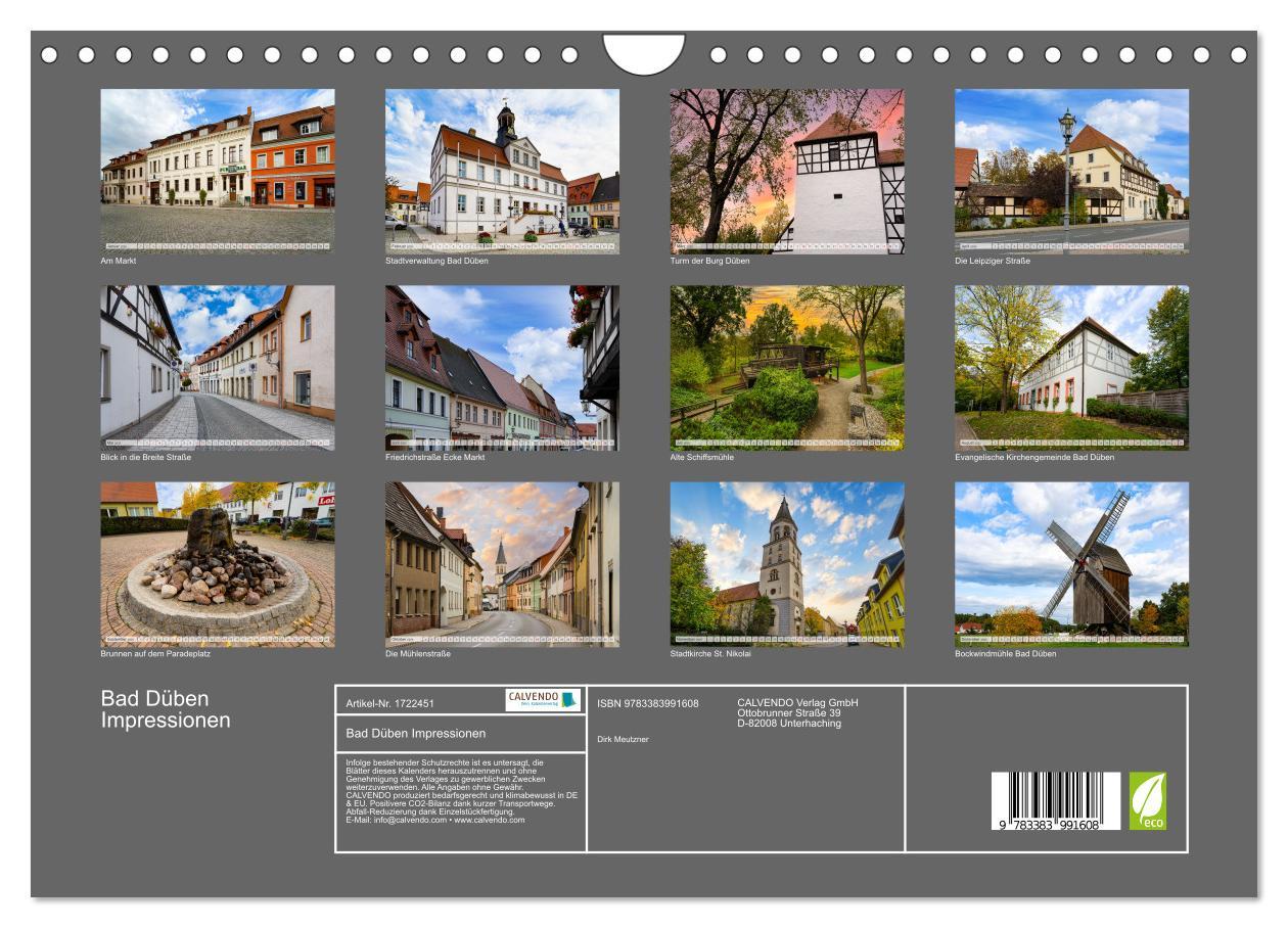 Bild: 9783383991608 | Bad Düben Impressionen (Wandkalender 2025 DIN A4 quer), CALVENDO...