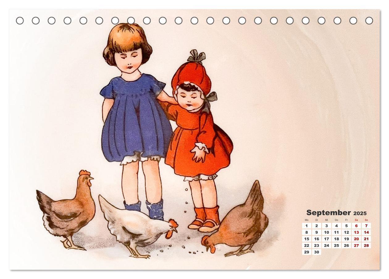 Bild: 9783383903564 | Kinderszenen auf altem Puppengeschirr (Tischkalender 2025 DIN A5...