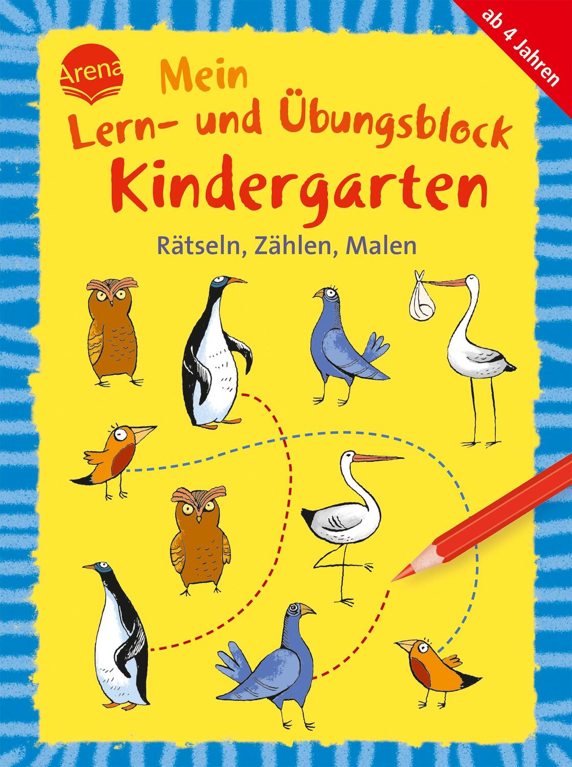 Cover: 9783401716343 | Rätseln, Zählen, Malen | Mein Lern- und Übungsblock KINDERGARTEN