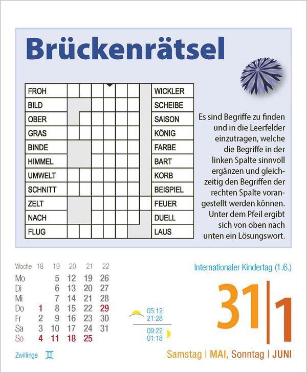 Bild: 9783731877387 | Gehirnjogging 2025 | Verlag Korsch | Kalender | 328 S. | Deutsch