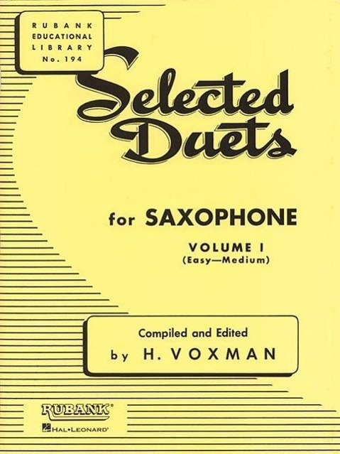 Cover: 73999709605 | Selected Duets for Saxophone | Volume 1 - Easy to Medium | H. Voxman