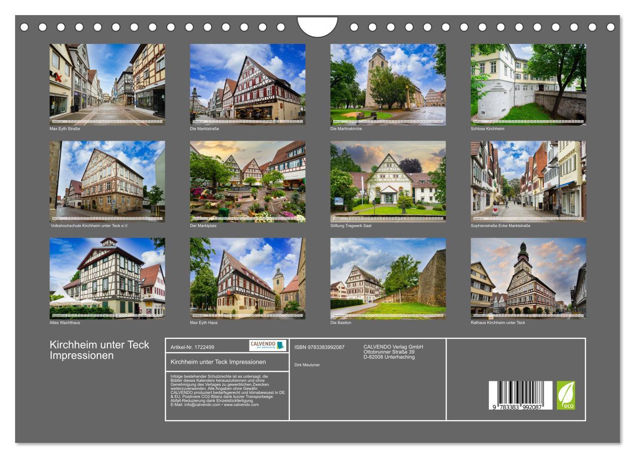 Bild: 9783383992087 | Kirchheim unter Teck Impressionen (Wandkalender 2025 DIN A4 quer),...