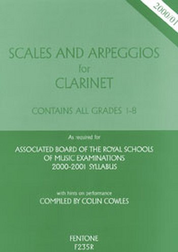 Cover: 9790230002356 | Scales and Arpeggios for Clarinet | Contains all Grades 1 - 8 | Buch