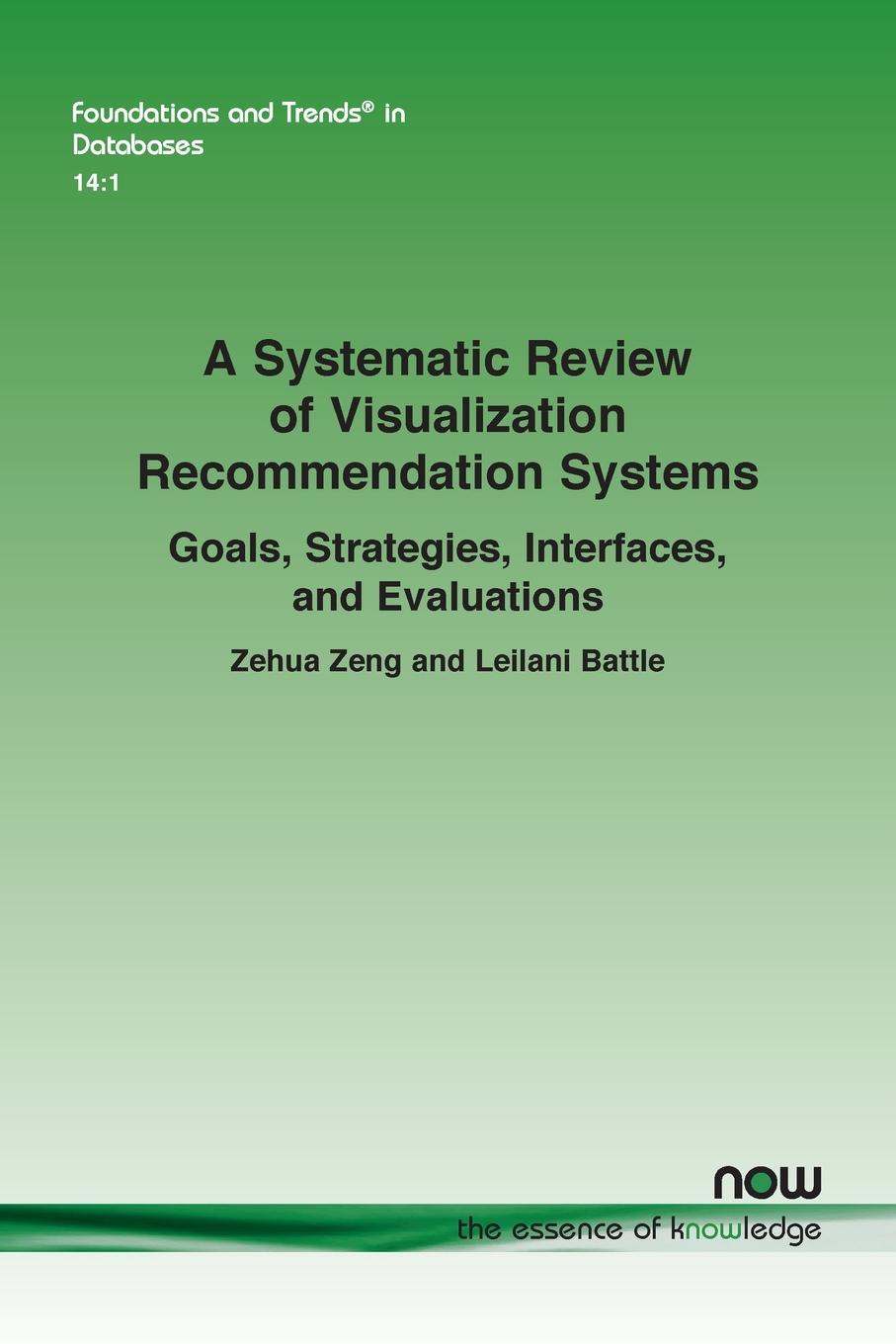 Cover: 9781638284024 | A Systematic Review of Visualization Recommendation...