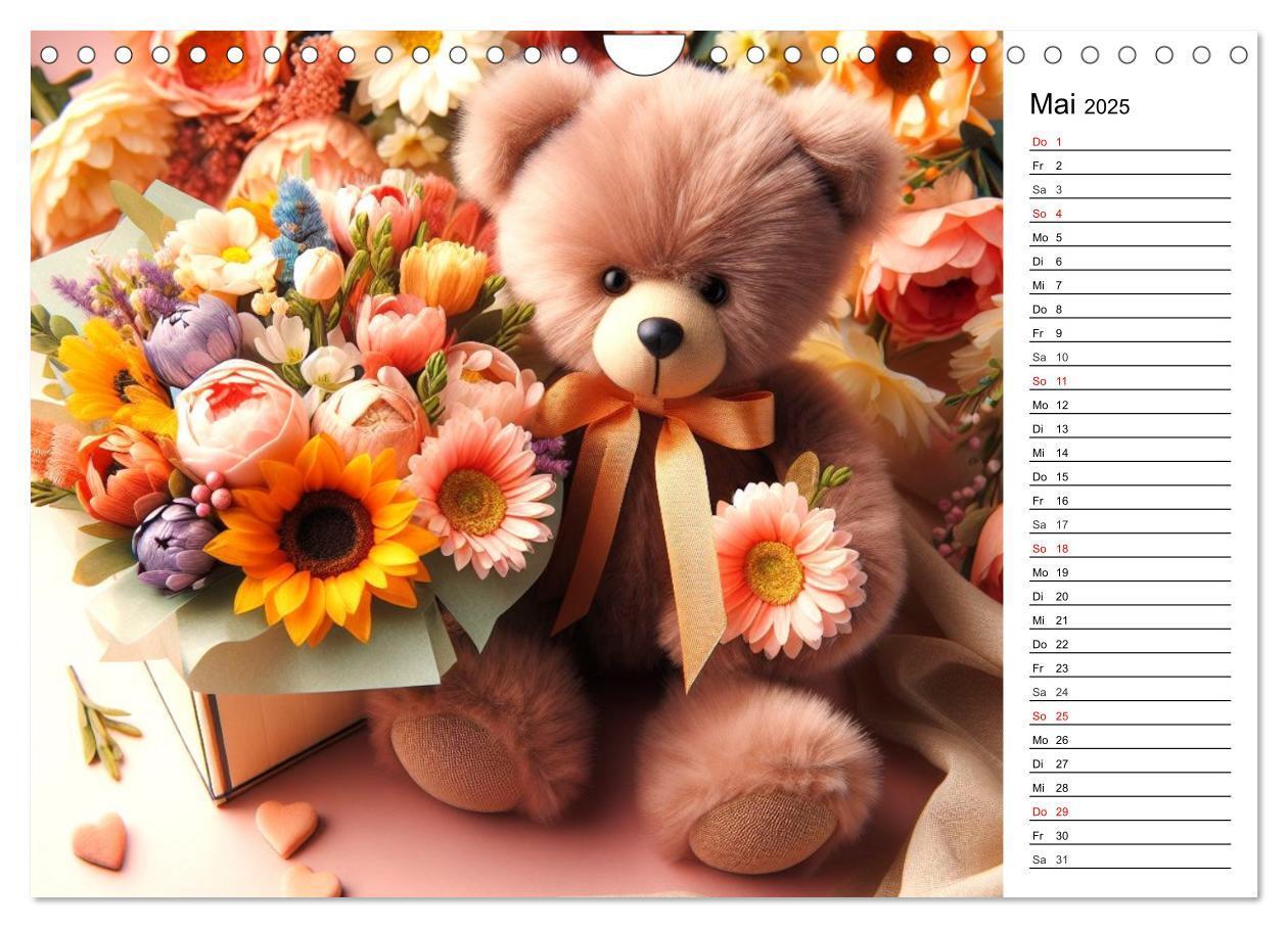 Bild: 9783383772221 | Teddys - Die Jahresreise der KI-Teddybären (Wandkalender 2025 DIN...