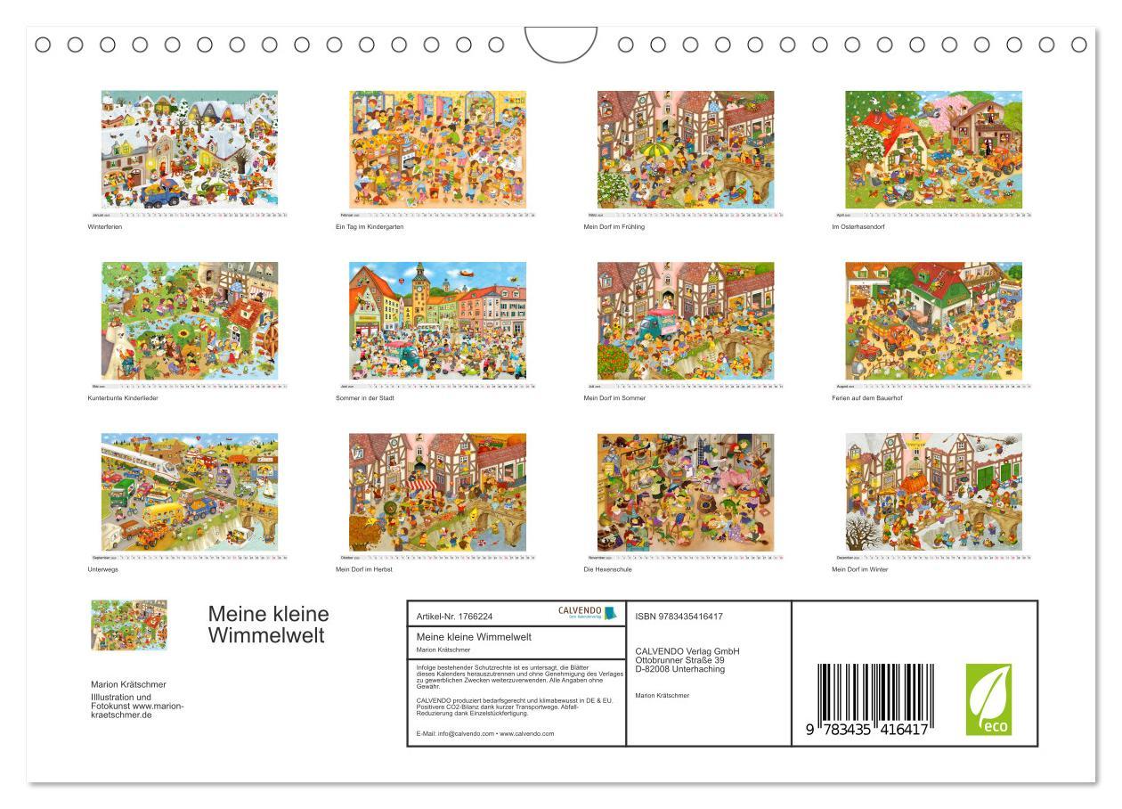 Bild: 9783435416417 | Meine kleine Wimmelwelt (Wandkalender 2025 DIN A4 quer), CALVENDO...