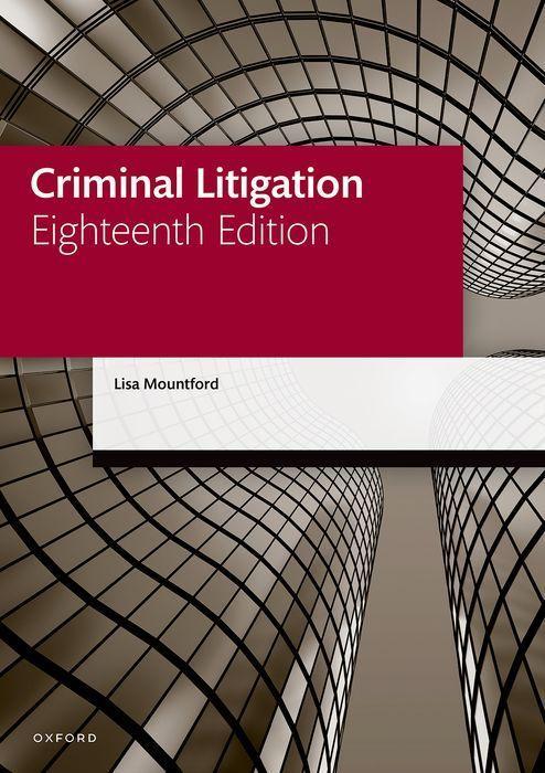 Cover: 9780192858818 | Criminal Litigation | Lisa Mountford | Taschenbuch | Englisch | 2022