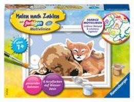 Cover: 4005556200559 | Ravensburger Malen nach Zahlen 20055 - Tierliebe - Kinder ab 9 Jahren