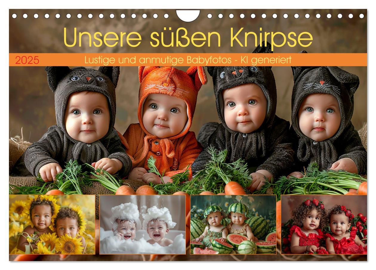 Cover: 9783457138038 | Unsere süßen Knirpse (Wandkalender 2025 DIN A4 quer), CALVENDO...