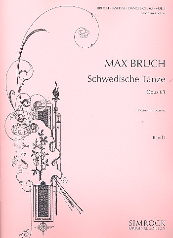 Cover: 9790221110541 | Schwedische Tänze op.63 Band 1 (Nr.1-7) für Violine und Klavier | Buch