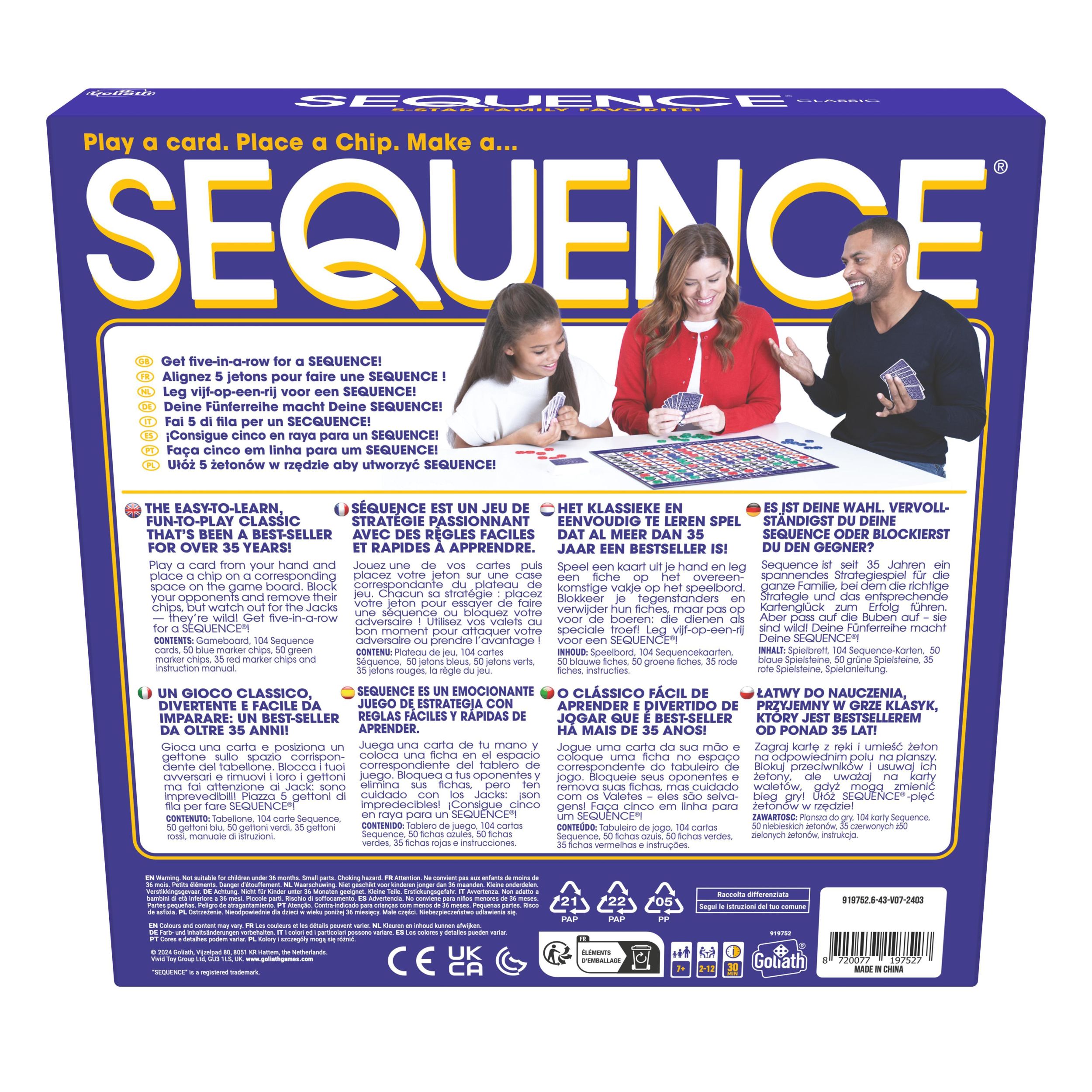 Bild: 8720077197527 | Sequence Classic | Familien- und Partyspiele | Spiel | DK0981 | 2021