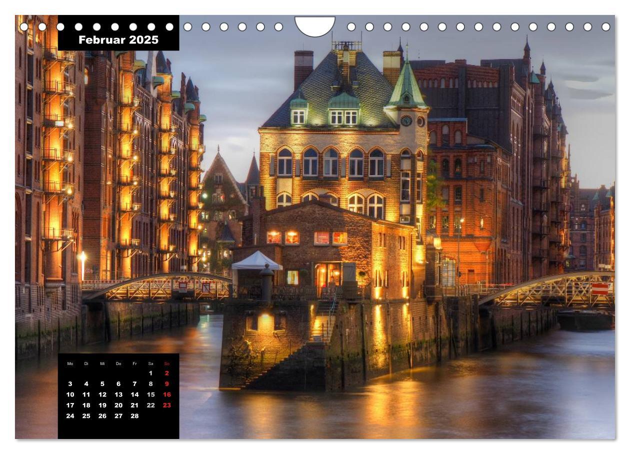 Bild: 9783435621347 | City Lights - Lichter der Nacht (Wandkalender 2025 DIN A4 quer),...