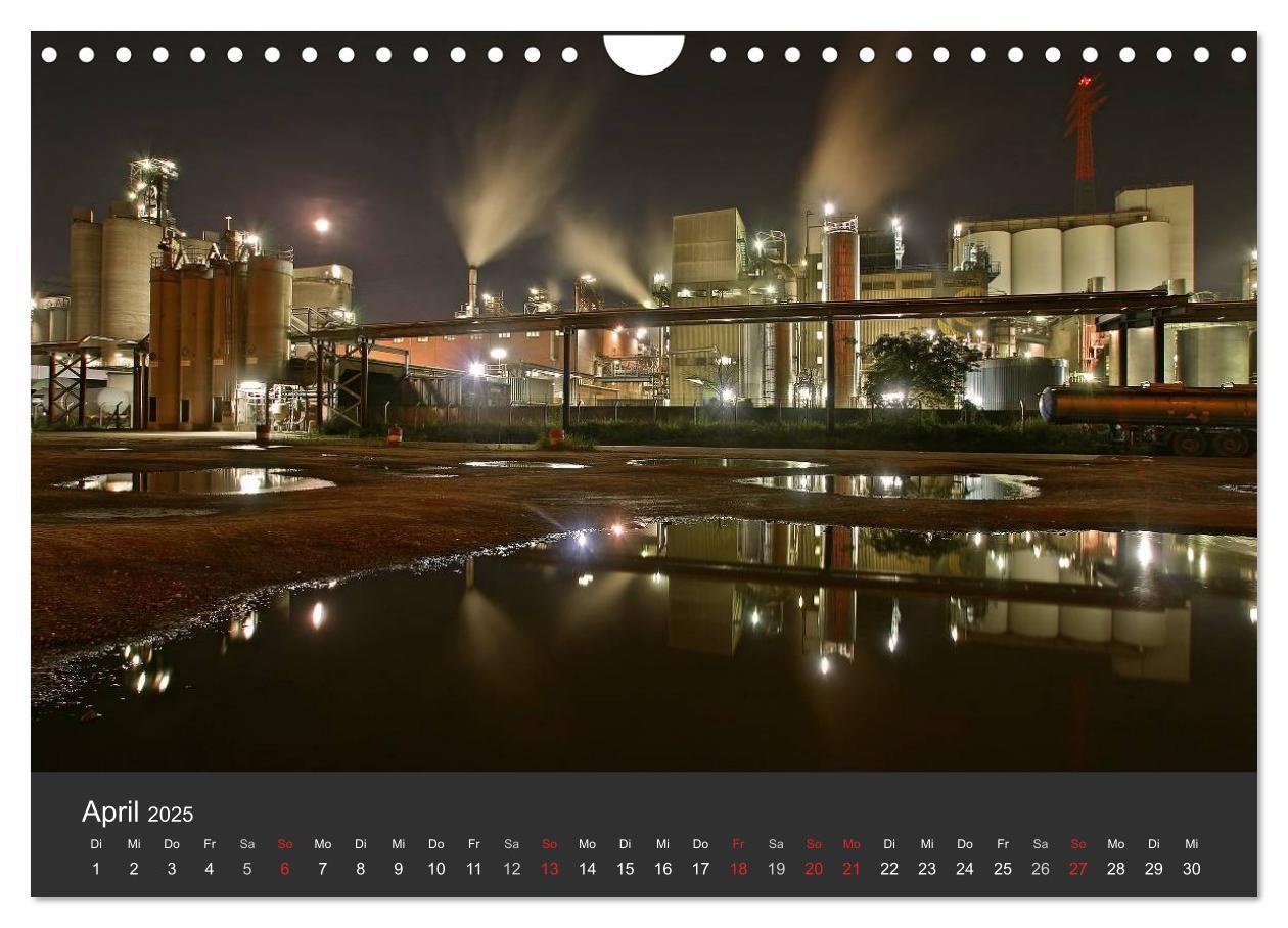 Bild: 9783435762903 | Hamburger Hafen bei Nacht (Wandkalender 2025 DIN A4 quer), CALVENDO...