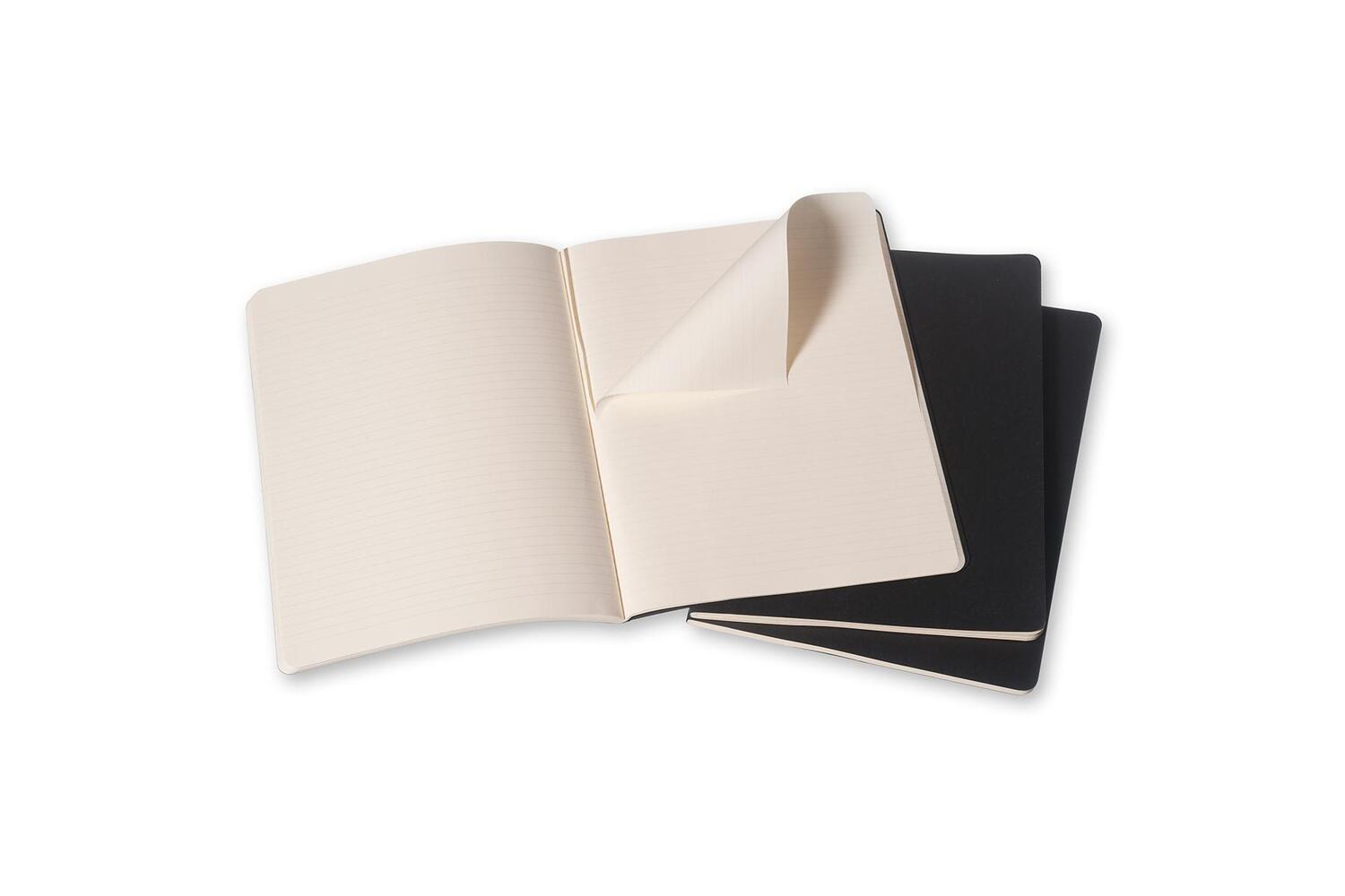 Bild: 9788883705014 | Moleskine Cahier Extra Large liniert schwarz. 3er Pack | Moleskine