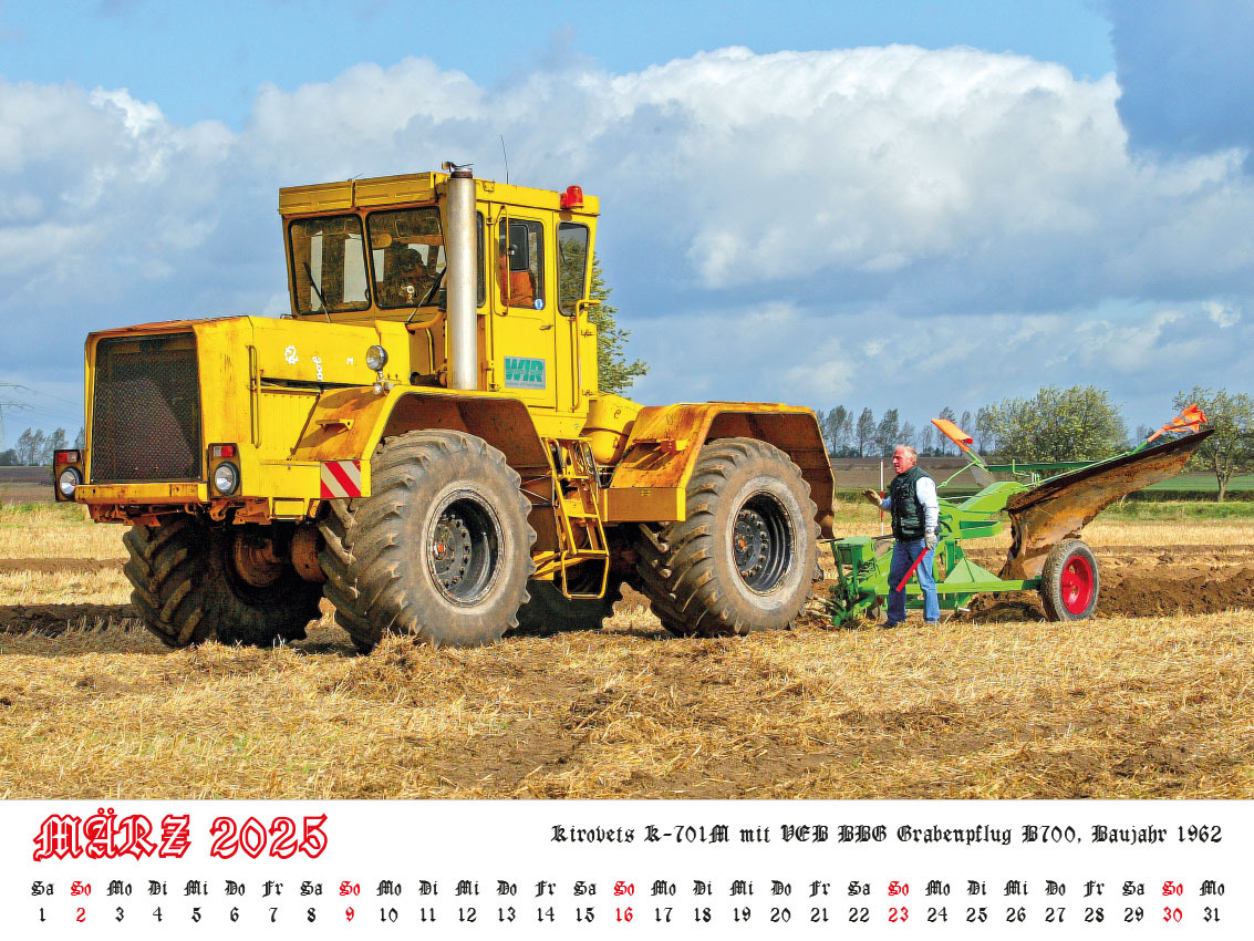 Bild: 9783948794712 | Faszination Schlepper Kalender 2025 | alte Schlepper im Einsatz | 2025