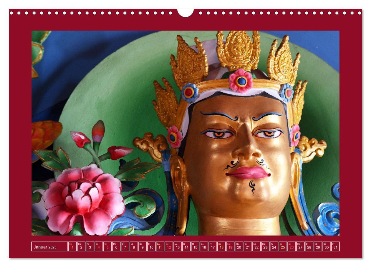 Bild: 9783457136645 | Buddhas &amp; Bhodisattvas (Wandkalender 2025 DIN A3 quer), CALVENDO...