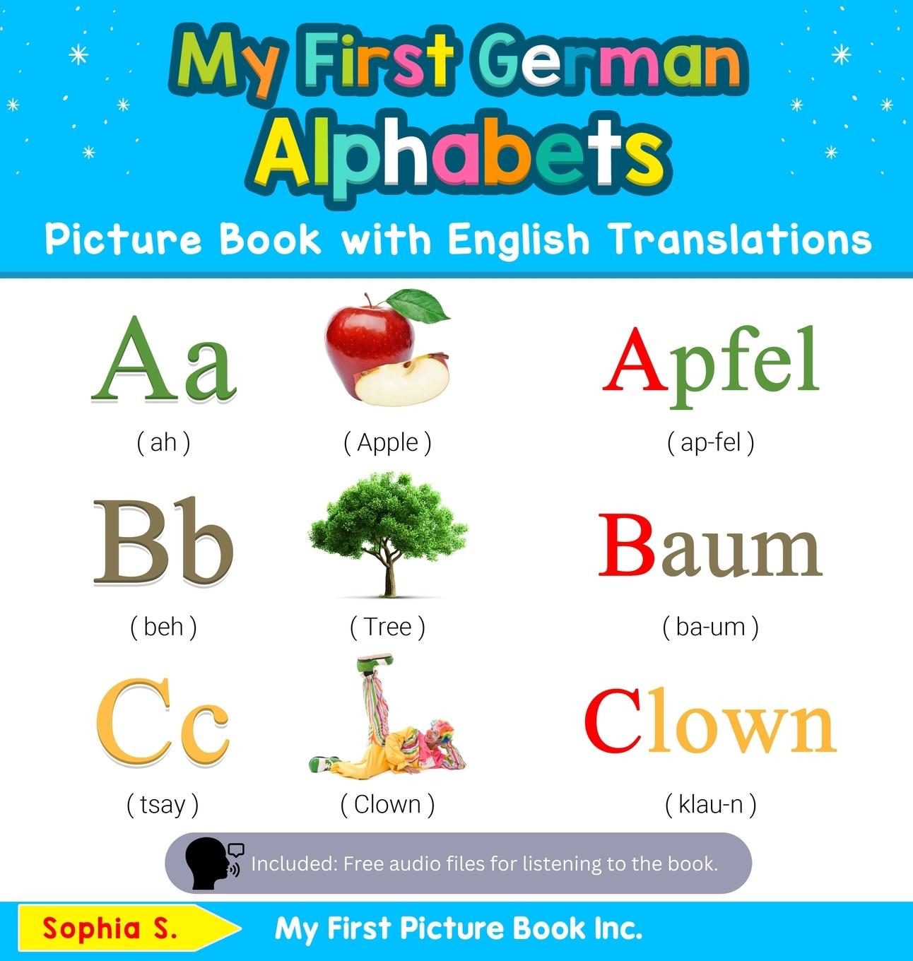 Cover: 9780369601445 | My First German Alphabets Picture Book with English Translations | S.