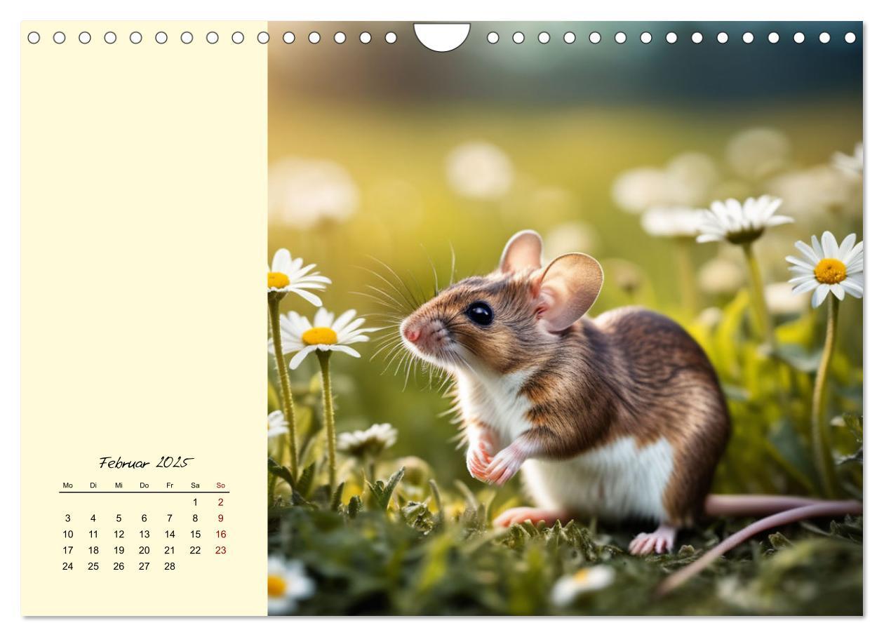 Bild: 9783457148594 | Goldige Mäuse im Grünen (Wandkalender 2025 DIN A4 quer), CALVENDO...